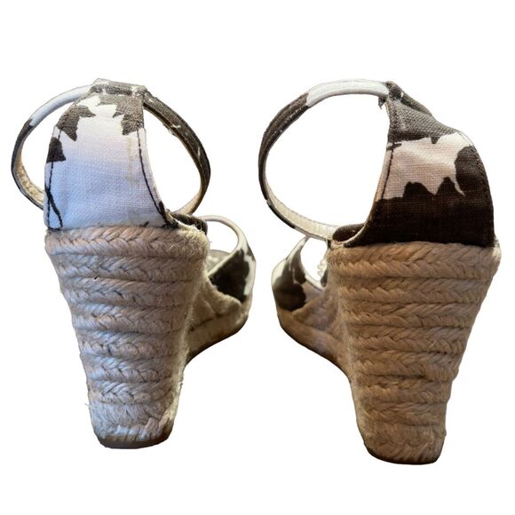 J. Crew Wedge Sandals Espadrille Floral Heels - Picture 5 of 7